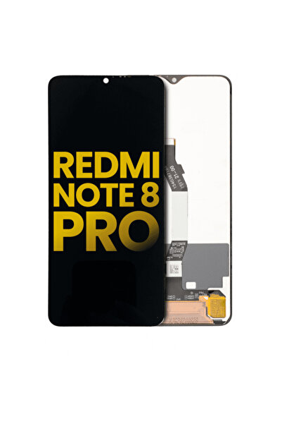 Genos Xiaomi Redmi Note 8 Pro Lcd Ekran Dokunmatik Siyah Çıtasız Servis