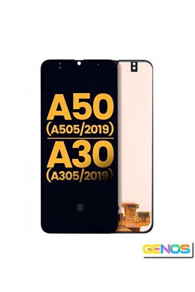 Genos Samsung Galaxy A50 A505 Lcd Ekran Dokunmatik Siyah Çıtasız Oled