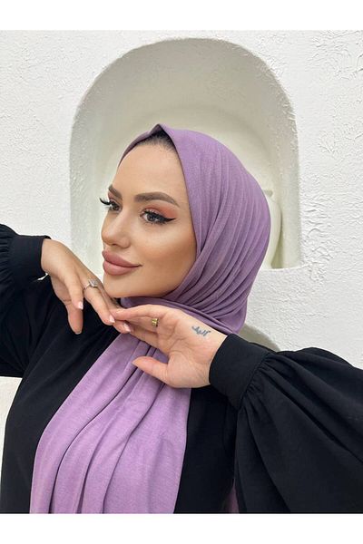 useev Combed Cotton Shawl Lilac 0001
