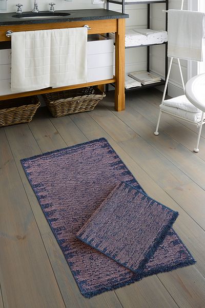 ALANUR Paris Chenille Woven Antique Μπάνιο 2 τεμαχίων Σετ Τουαλέτας Πούδρα