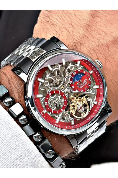 Reward Black Color Steel Strap Original Business Men's Wristwatch + BRACELET WITH GIFT
