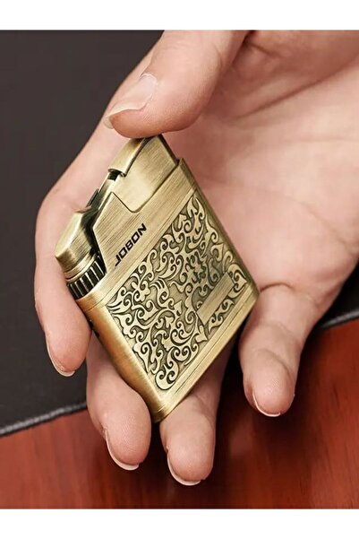 HK GİFT SHOP Metal Şişirme Retro Mavi Alev Çakmak