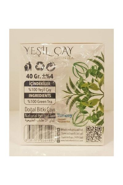 hekimhan bitkisel Green Tea 20-Piece Filtered Bags