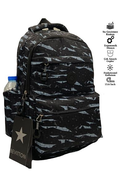 Bevitton Waterproof Fabric Unisex School Backpack 20289 Bvt20289School