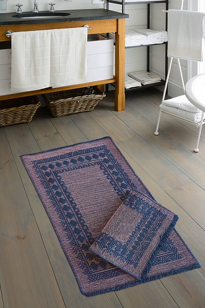 ALANUR Σετ Τουαλέτας 2 τεμαχίων Μπάνιου Υφαντό Venice Chenille Πούδρα