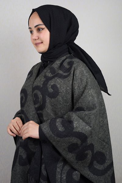 FORUM Ethol Poncho Patterned - Color-04-92 - Model-02
