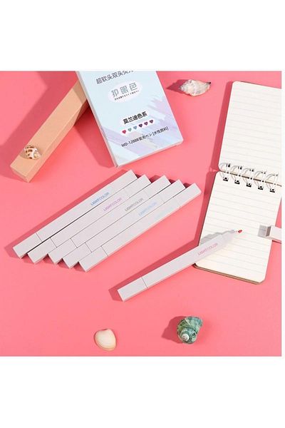 NaSaDAN Lightcolor Double Sided Highlighter Set 6 Pieces