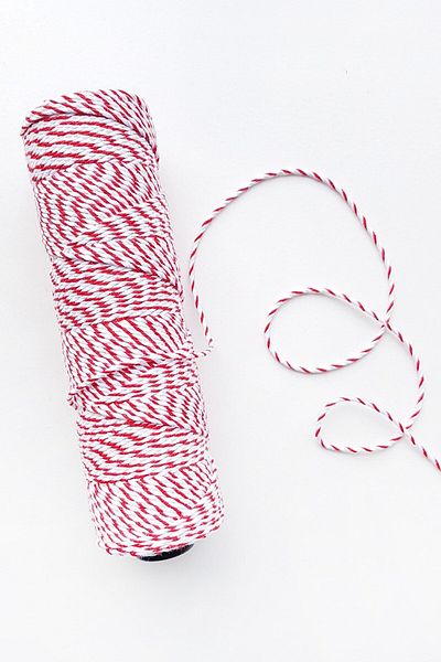 renkli sipariş Red and White Packing Rope 15 Meters Baby Shower
