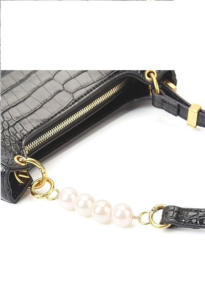 Emtory Home Κρεμαστό κρεμαστό αξεσουάρ τσάντας 12cm Cream Pearl Extender Gold - Αξεσουάρ τσάντας