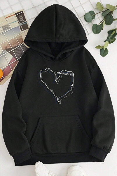 Trend Sizde Hanorac unisex oversize imprimat de sărbători