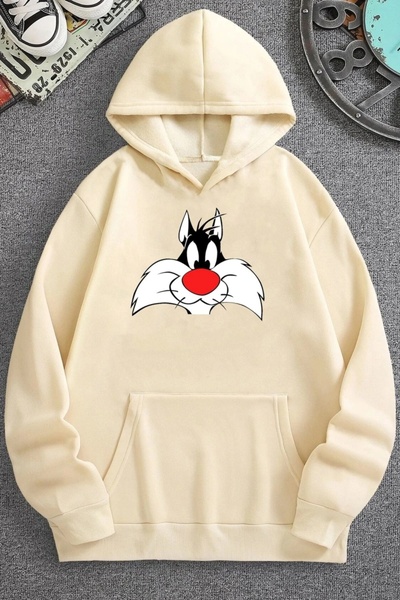 Trend Sizde سويت شيرت بطبعة سيلفستر للجنسين