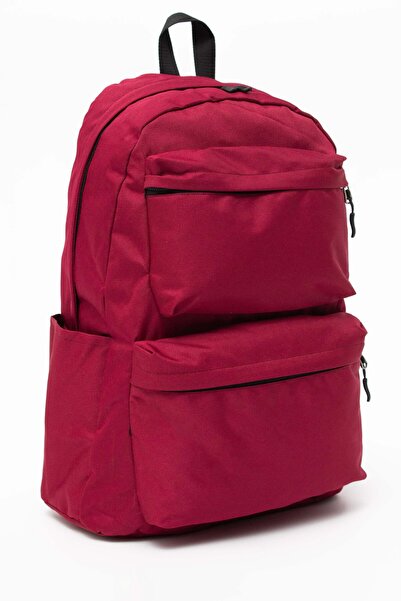 KAFF Unisex Bordo Laptop Bölmeli Çok Gözlü Laptop Spor Seyahat Günlük Okul Sı...