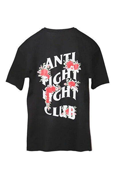 anti fight Fight Club Black Rose T-shirt Oversize