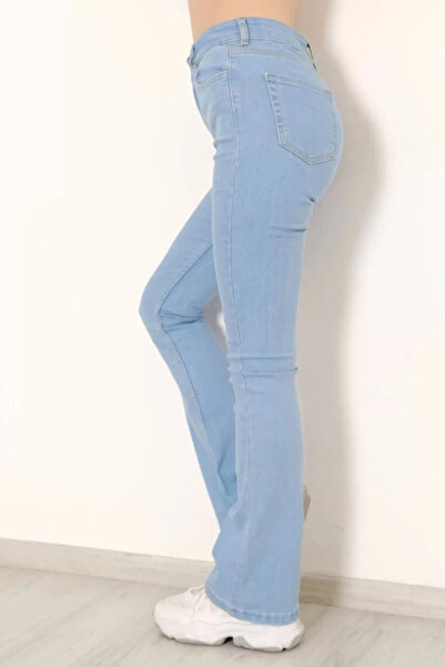 Livik The Gallery Lycra High Waist Flared Jean Trousers (High Waist)