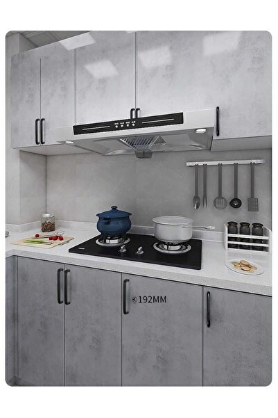 ARON (2 PCS) U HANDLE 160 mm MATTE BLACK TV UNIT DRAWER CONSOLE DRAWER KITCHEN DOOR HANDLE