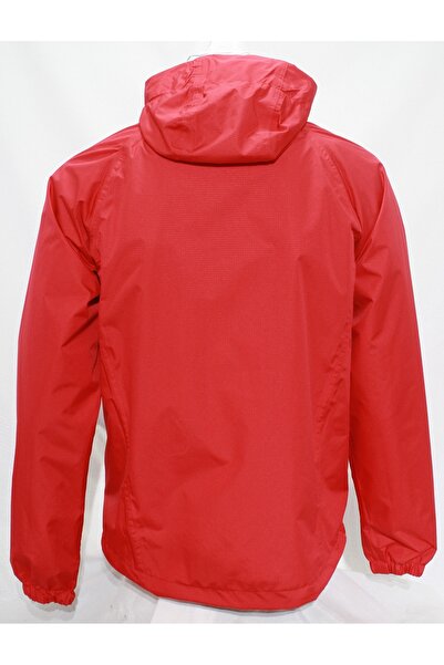 Mudeir Raincoat Kaftan Red Hooded Water Resistant Tactical Outdoor Tactical Windproof with Pockets