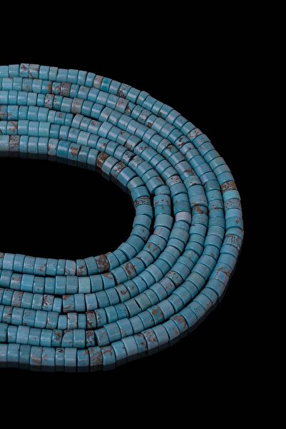 Dünya Doğal Taş Συστολή πέτρας τιρκουάζ 4x2 MM