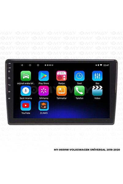 MYWAYY VOLKSWAGEN CARAVELLA ANDROİD 12 MULTİMEDYA CARPLAY 2GB RAM+32GB HDD NAVİGASYON EKRAN