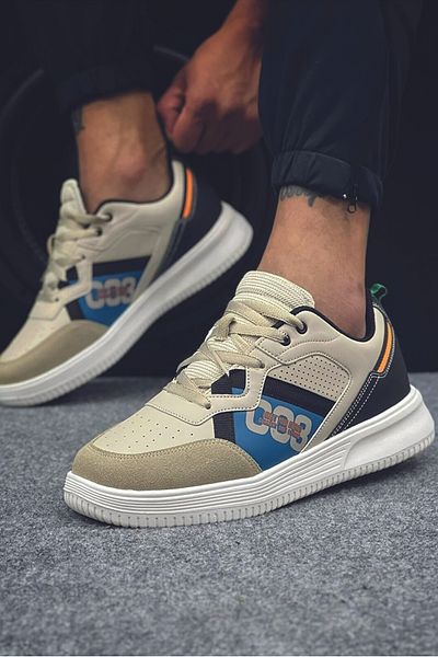 FLY STEP Μπεζ καθημερινά άνετα ορθοπεδικά αθλητικά και περπάτημα αθλητικά παπούτσια