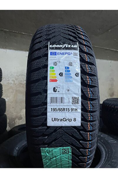 Goodyear 195/65R15 91H UltraGrip 8 2023 üretim kış lastiği