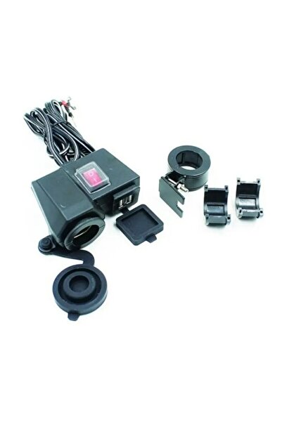 MOTOANL Motosiklet Çakmaklık Yuvası + Usb Şarj Yuvası Suya Dayanıklı Wupp2