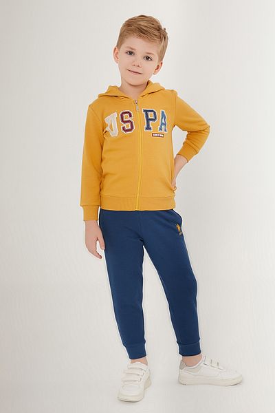 U.S. Polo Assn. US Polo Assn. Лицензиран комплект анцуг с цип USPA за момче