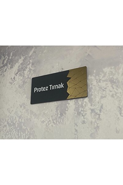 Dekokonsept Dekoratif Aynalı (PROTEZ TIRNAK)Ofis Oda Kapı İsimliği Yönlendirm...