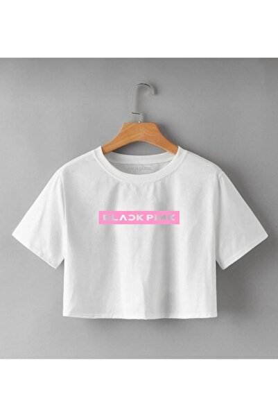 venüsdijital Tricou crop pentru copii cu imprimeu Blackpink