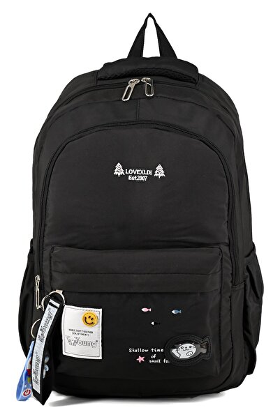 DERİEND Young 51499 Large Volume School Backpack Black