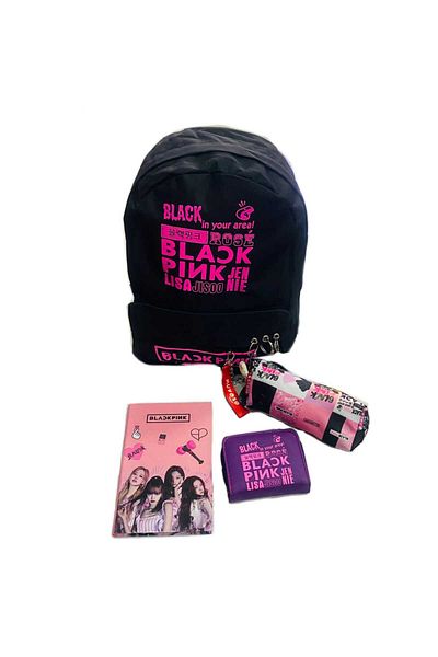 GC GÖKHAN CLUB BLACKPINK BAG NOTEBOOK WALLET PEN HOLDER SET