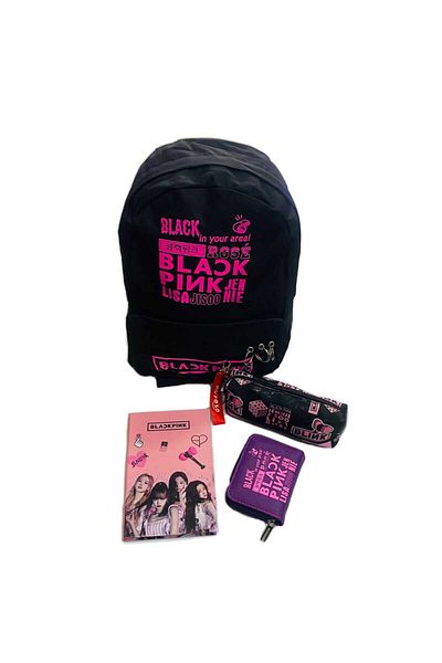 GC GÖKHAN CLUB BLACKPINK BAG NOTEBOOK WALLET PEN HOLDER SET