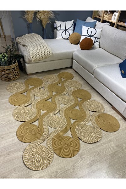 MaVaux Quantum Jüt Görünümlü Hasır Özel Yapım Kilim