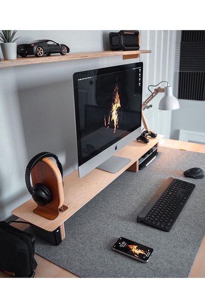 Woll Tasarım Premium Imported Felt - Organization and Gaming Mouse Pad, Light Gray (40X150Cm)