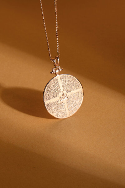 Takıdepo Rose Kaplama Dört Kul Suresi Kafirun Felak Nas ve Ihlas Kazıma Gümüş...