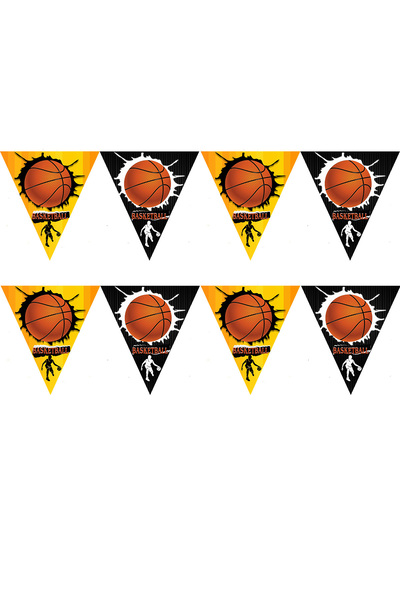 Partimarka زخرفة معلقة على شكل علم حفلة كرة السلة