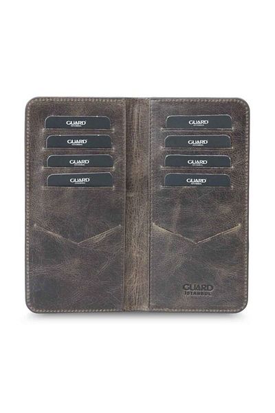 GUARD Antique Brown Handheld Portfolio with Telephone Jack