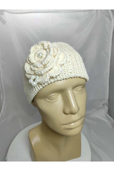 drt tasarım Double Layer Ecru Hair Band