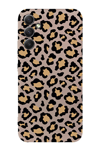 shoptocase Galaxy A34 5g Uyumlu Leopar Tasarımlı Telefon Kılıfı