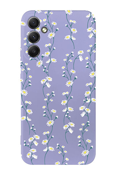 shoptocase Galaxy A34 5g Uyumlu Papatya Sarmaşığı Tasarımlı Telefon Kılıfı