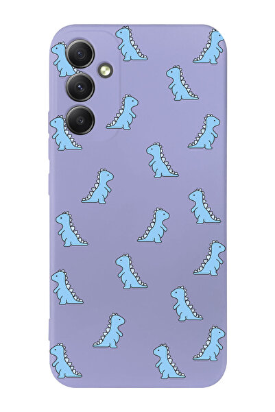 shoptocase حافظة هاتف بتصميم الديناصور الأزرق المتوافقة مع هاتف Galaxy A34 5g