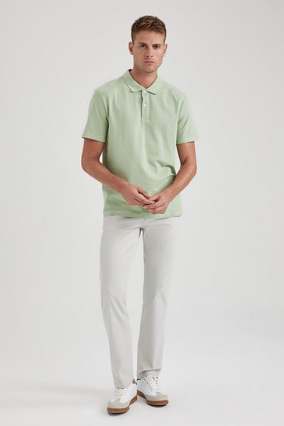 DeFacto Kurzarm-T-Shirt mit Polokragen in normaler Passform