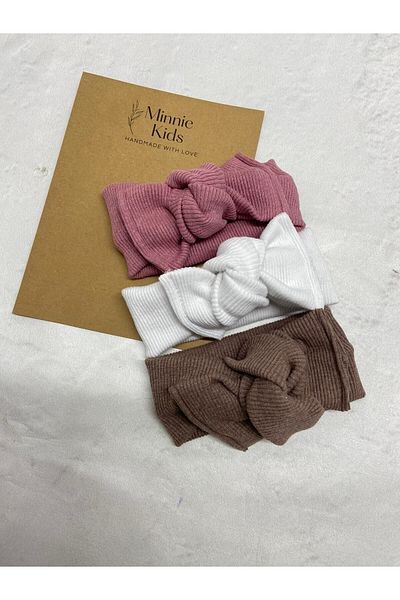 MinnieKids Σετ μπαντάνα με ραβδώσεις 3 τεμαχίων