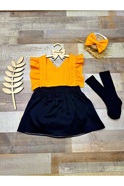 Feriatolye Çakıl konsept kız bebek elbisesi doğum günü kıyafeti