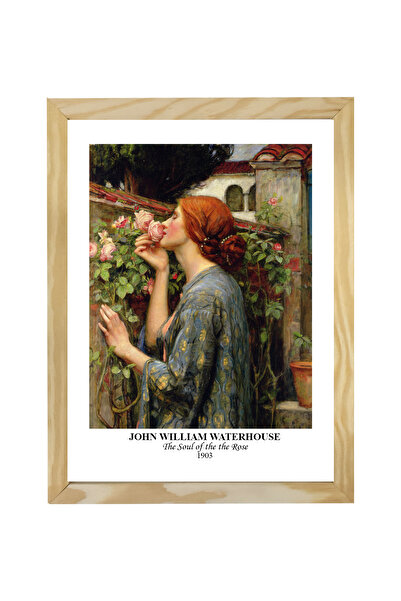 Dekorsiahome Ahşap Çerçeveli Soul of the Rose
