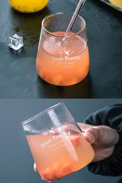 Sekiz8 Good Tasting Heat Resistant Borosilicate Glass Trend Coffee Presentation, Soft Drink Glass, 350ml