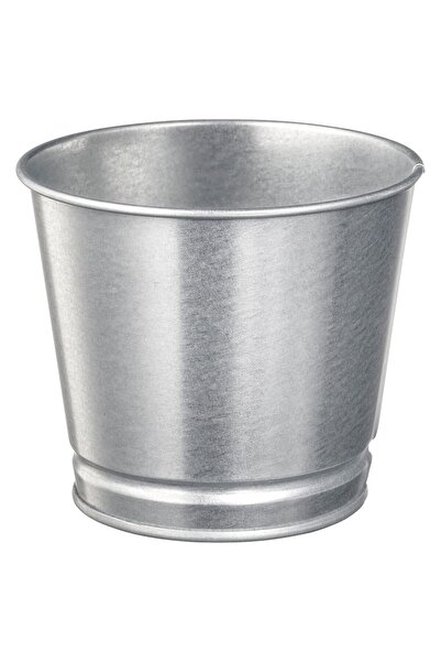 IKEA Paslanmaz, Galvanizli Çelik Saksı Ağız Çapı = 10 cm, Taban Çapı = 9 cm, ...