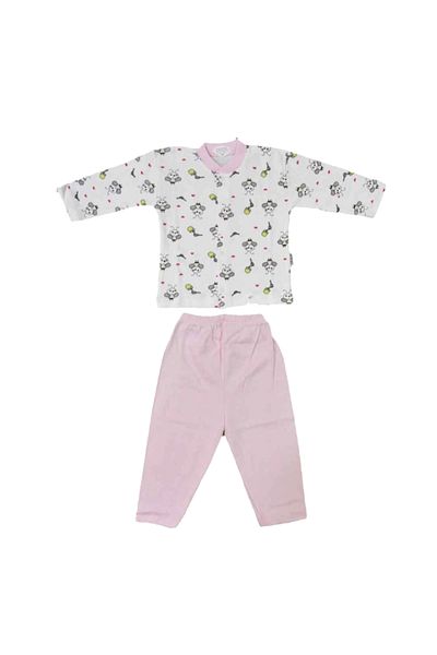 Sebi Cotton Baby Pajama Set with Front Snaps