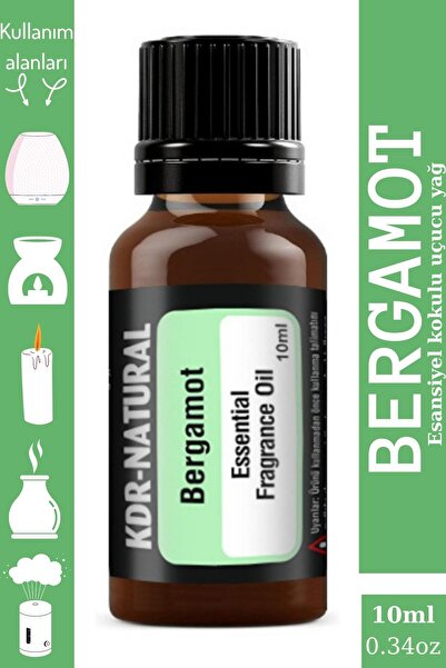 kdr natural Bergamot Esansiyel Uçucu Koku Yağı Buhurdanlık Yağı Difüzör Esans...