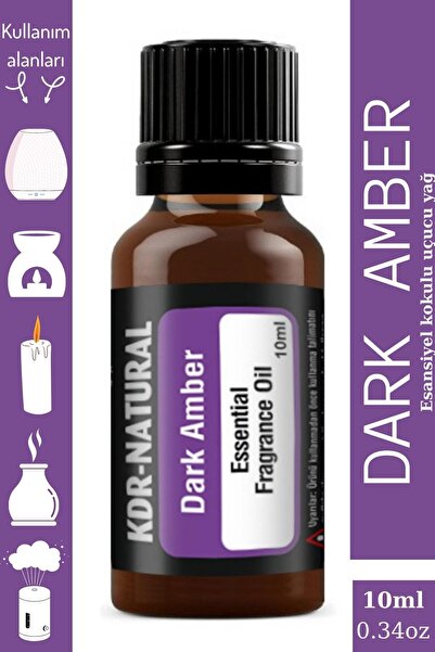 kdr natural Dark Amber Uçucu Yağ Buhurdanlık Yağı Difüzör Esansı Oda Kokusu E...