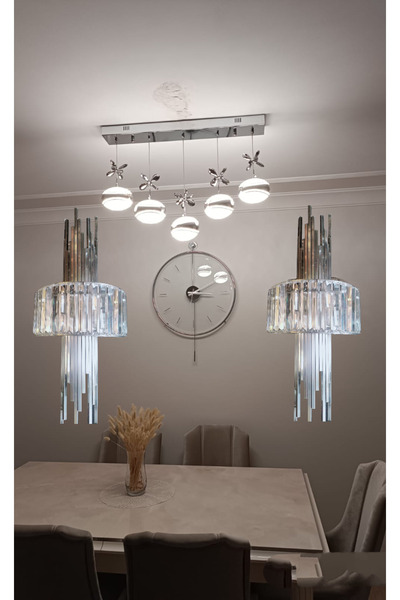 öalpa My Kristal Taşlı 70*30cm Eskitme ve Gümüş Renkli Aplik